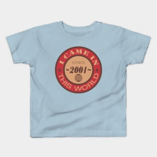 year of birth 2001 Kids T-Shirt